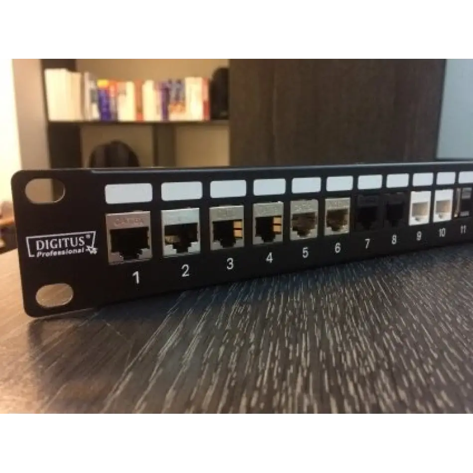 Digitus Dn-91411 24lü 1u Siyah Boş Patch Panel