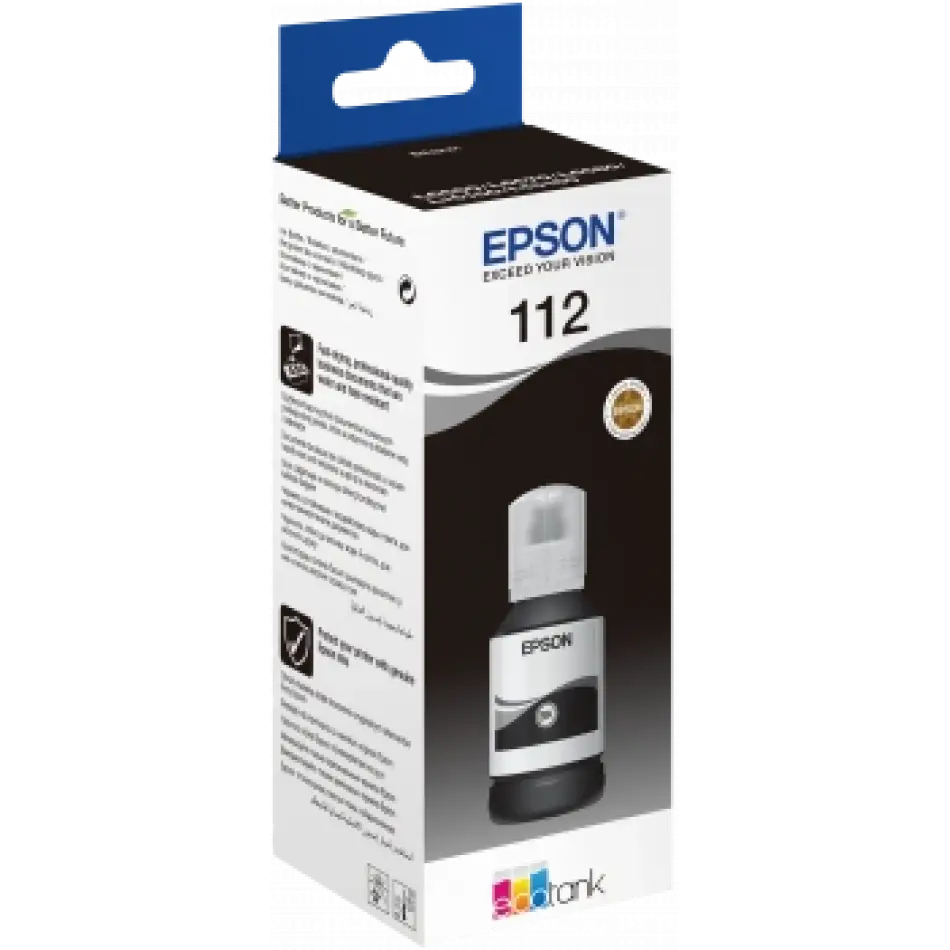 EPSON 112 SIYAH MUREKKEP SISE C13T06C14A