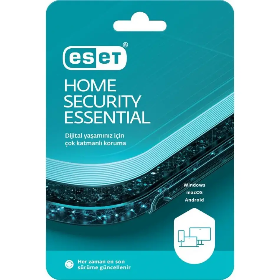 Eset Home Securıty Essentıal 3 Kullanıcı 1 Yıl Kutu