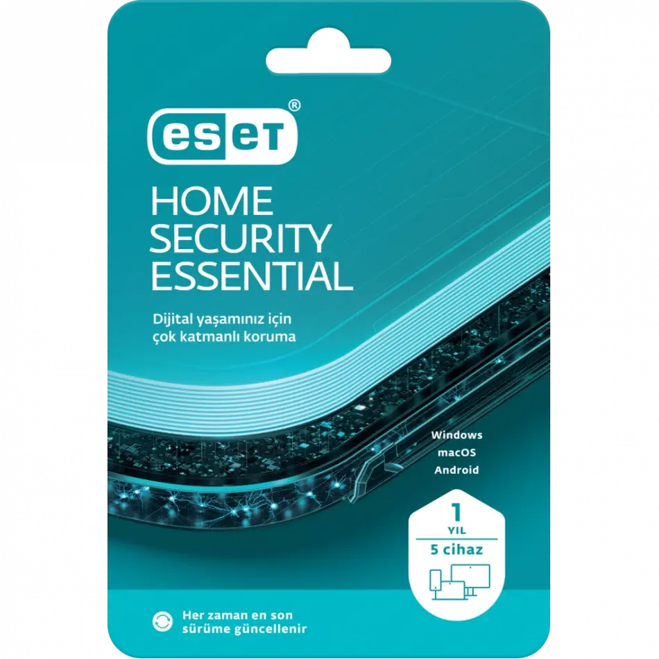Eset Home Securıty Essentıal 5 Kullanıcı, 1 Yıl, Box