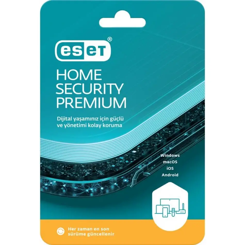 Eset Home Securıty Premıum 1 Kullanıcı 1 yıl kutu