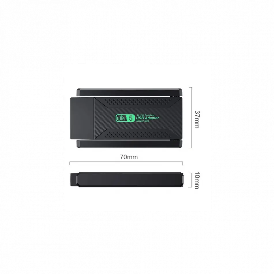 Everest Ewa600, 600mbp, 2.4ghz Ve 5ghz Dual Band, Wıfı 5, 2x2dbi Anten, Usb3.0, Wıreless Ethernet