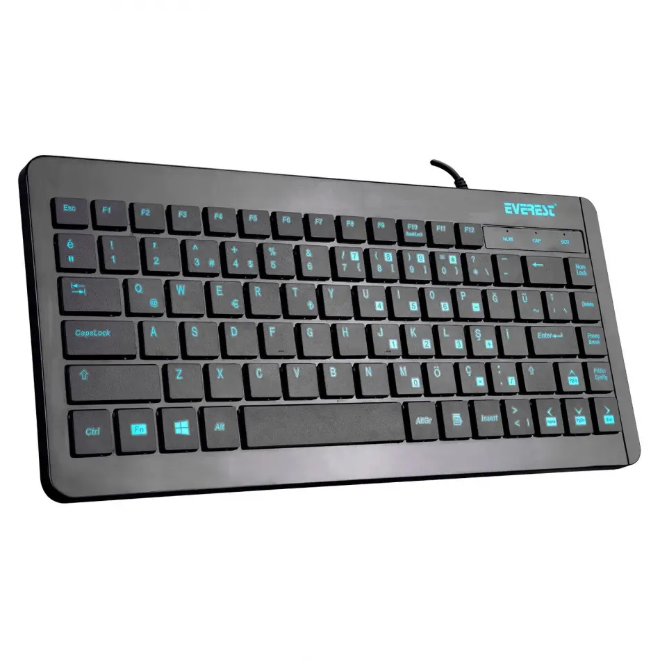 Everest Kb-410  Q Usb Mini Siyah Klavye