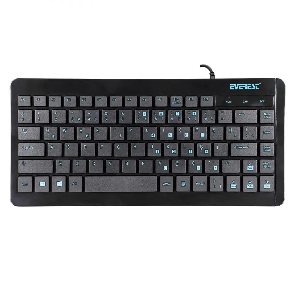 Everest Kb-410  Q Usb Mini Siyah Klavye
