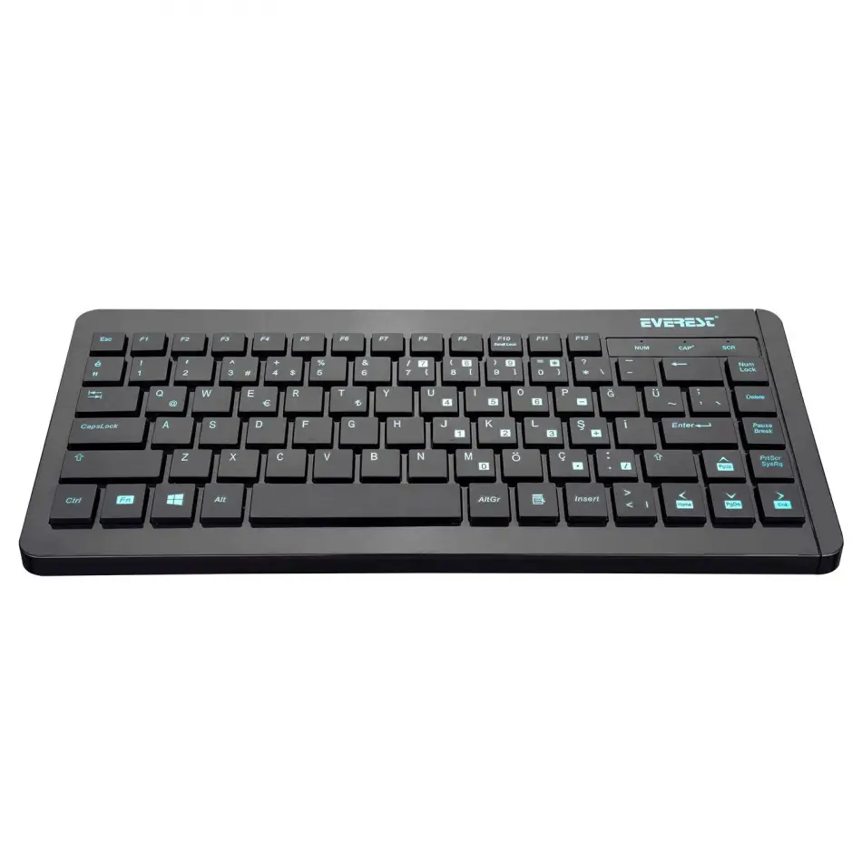 Everest Kb-410  Q Usb Mini Siyah Klavye