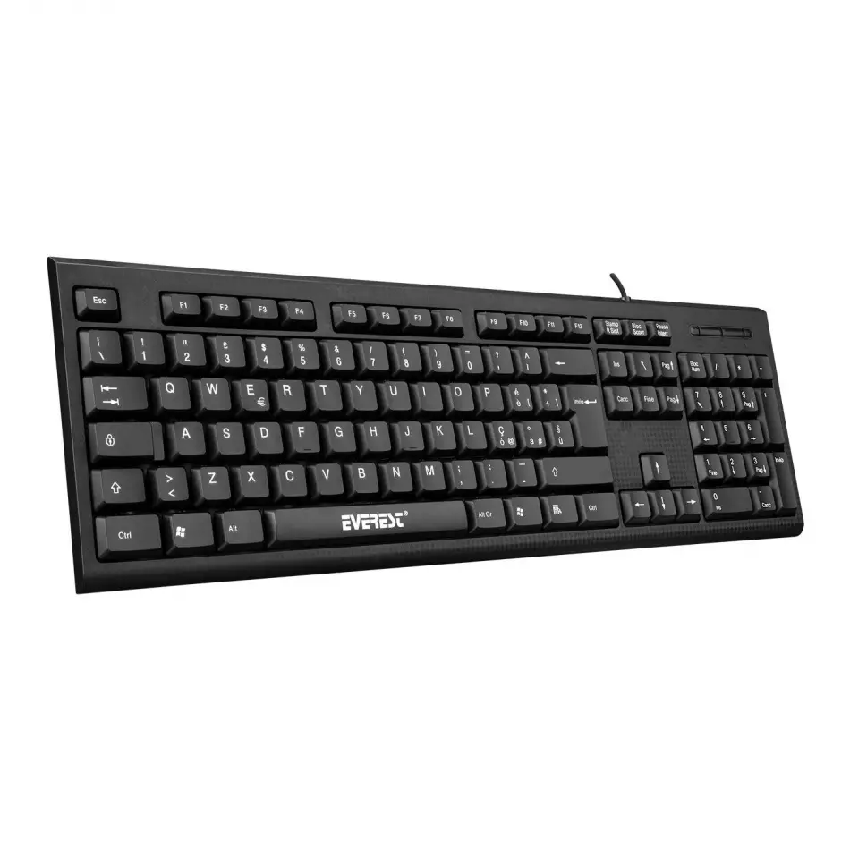 Everest Kb-871u Q Usb İtalyanca Siyah Klavye