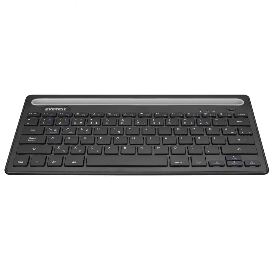 Everest Km-bt803 Bluetooth&kablosuz Siyah Q Klavye
