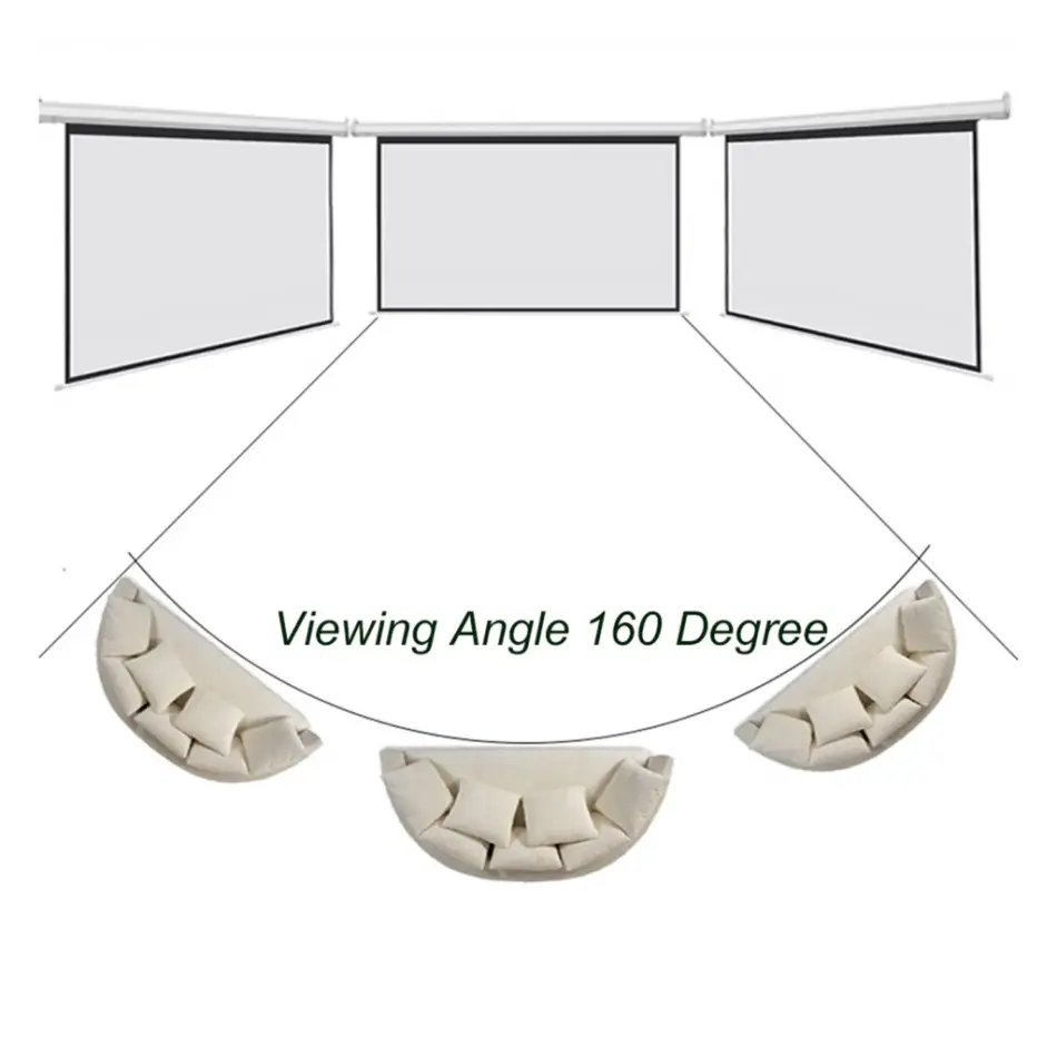 Everest Mpp-240, 240x200, Storlu, Projeksiyon Perdesi, Arkası Siyah Fonlu, Duvar Ve Tavana Asılabilir