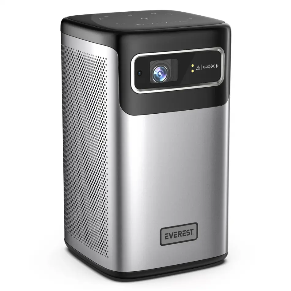 Everest Pj-dlp21, 180 Led Lümen, 4k Destekli, 1xtype-c, 1xhdmı, 1xusb, Wifi, Bluetooth, 30.000 Saat Led Ömrü, 2x5w Speaker, 8000mah Batarya, Taşınabilir, Android 9.0, 4k Projeksiyon Cihazı