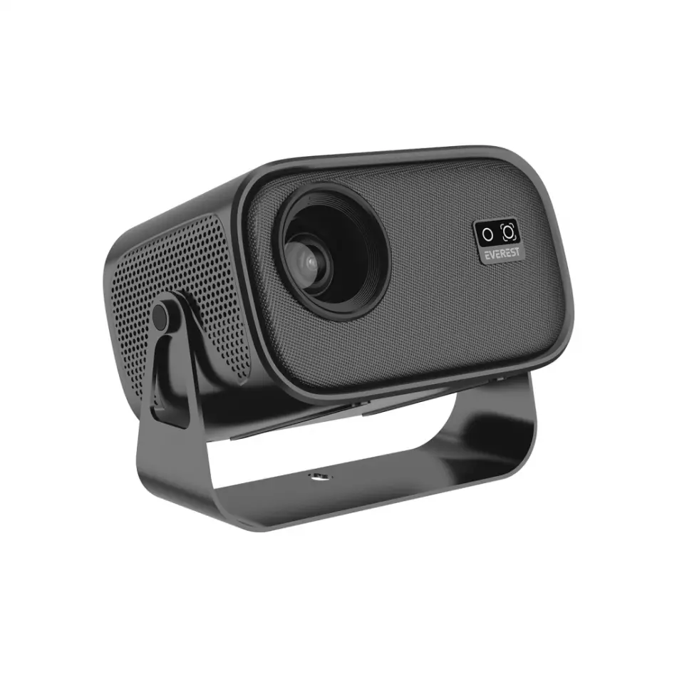 Everest Pj04, 250 Led Lümen, 1280x720, 1xhdmı, 1xusb, Wifi 6, Bluetooth, 30.000 Saat Led Ömrü, 1.5w Speaker, Android 13, 4k Destekli Projeksiyon Cihazı