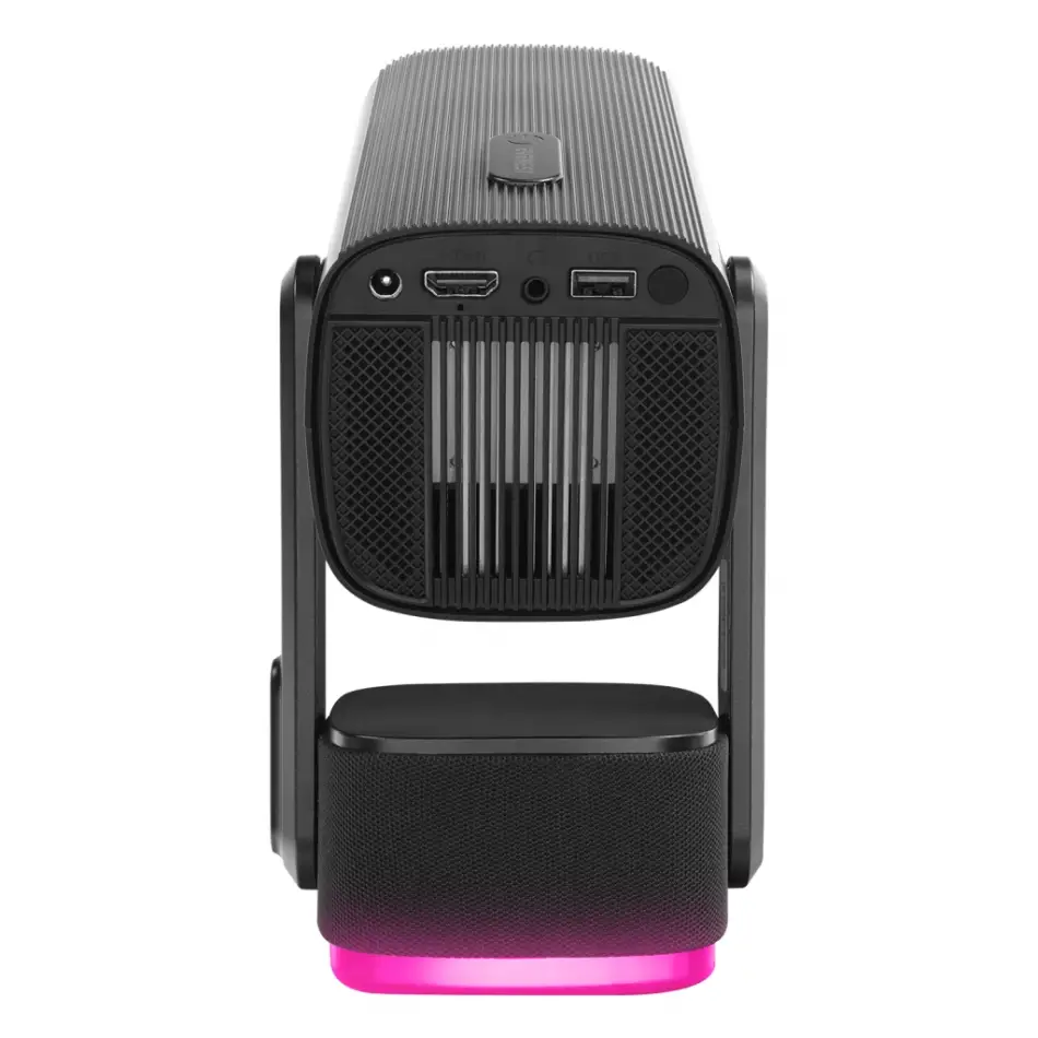 Everest Pj08, Siyah, 150 Led Lümen, 1280x720, 1xhdmı, 1xusb, Wifi, Bluetooth, 30.000 Saat Led Ömrü, 6w Speaker, 5200mah Batarya, Taşınabilir, Android 11, 4k Destekli Projeksiyon Cihazı