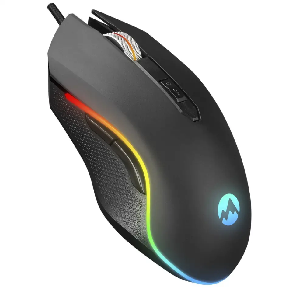 Everest Sm-f09, Tıtanıo, Rgb Aydınlatma, Usb Kablolu, Programlanabilir 6 Tuşlu, Gaming Mouse, 7.200 Dpı, Siyah