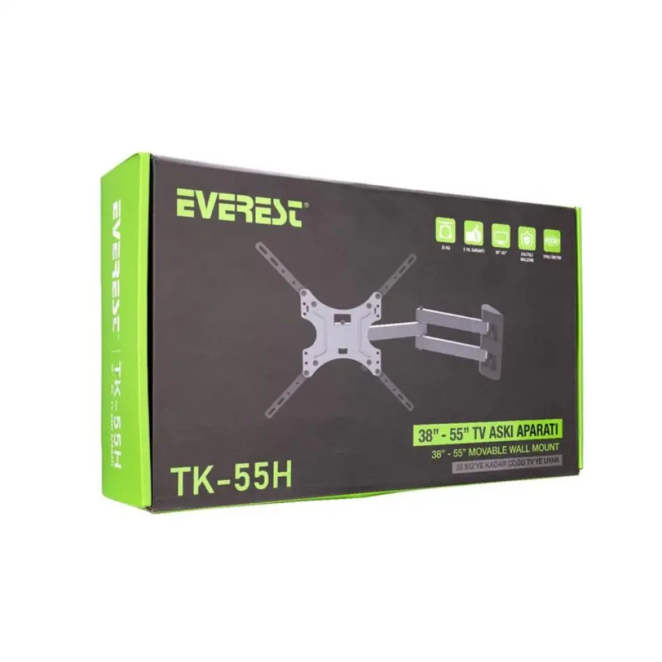 Everest Tk-55h 32-55 Hareketli Max 30kg Askı Aparatı