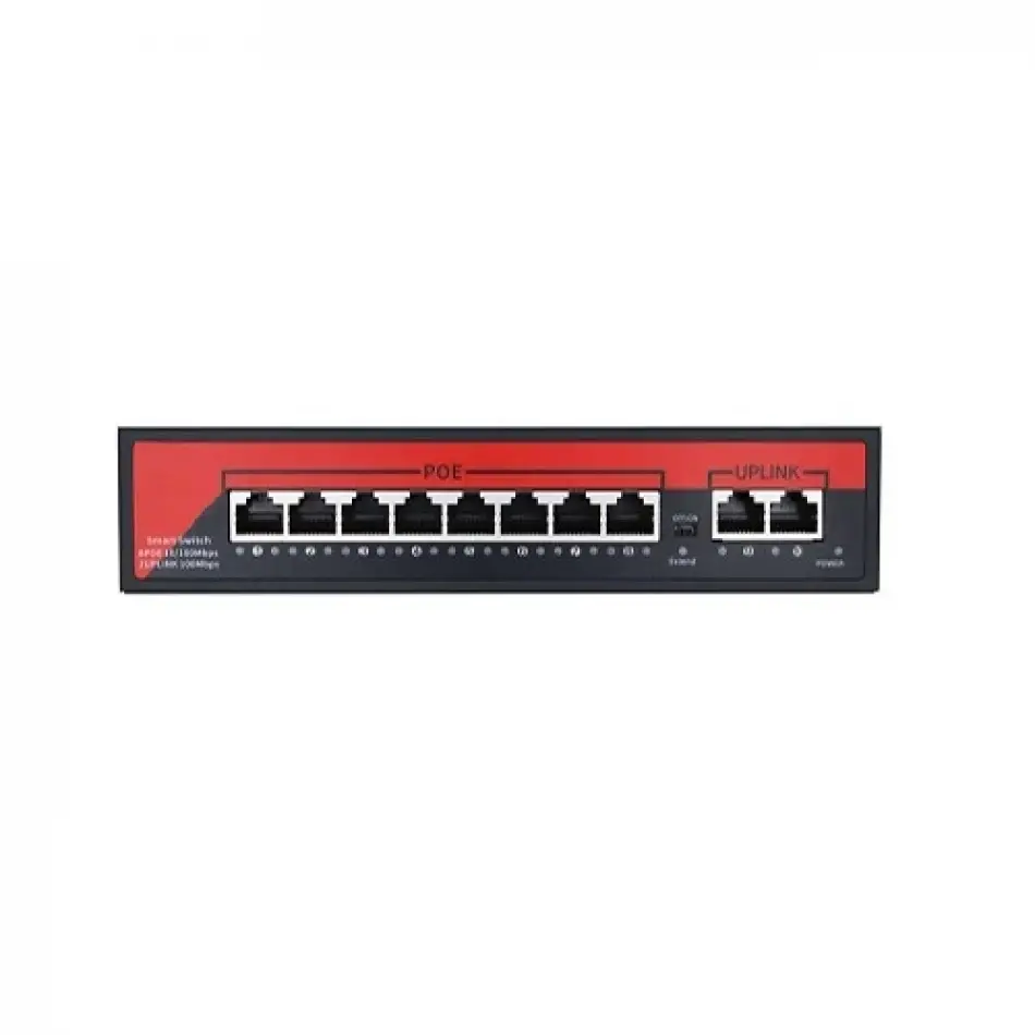 Ezcool Ez-08psf-fg 8port 8ge+2ge F.gigabit Poe Switch 120w