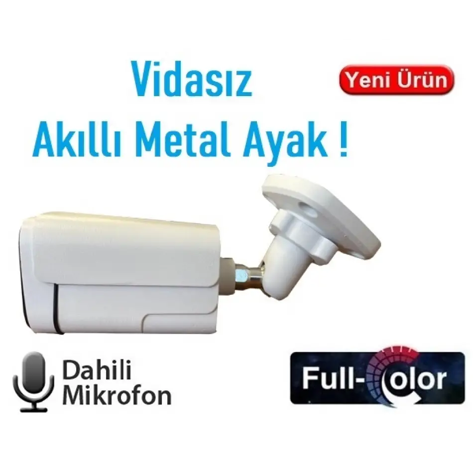 EZCOOL EZ-2315IPS 5MP 3.6MM FULLCOLOR SESLİ METAL POE IP BULLET KAMERA