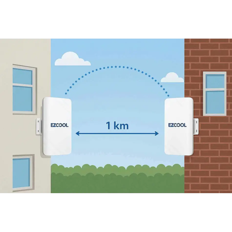 EZCOOL EZ-W580AN DIŞ ORTAM (5.8GHz 1200Mbps 1KM) ACCESS POİNT
