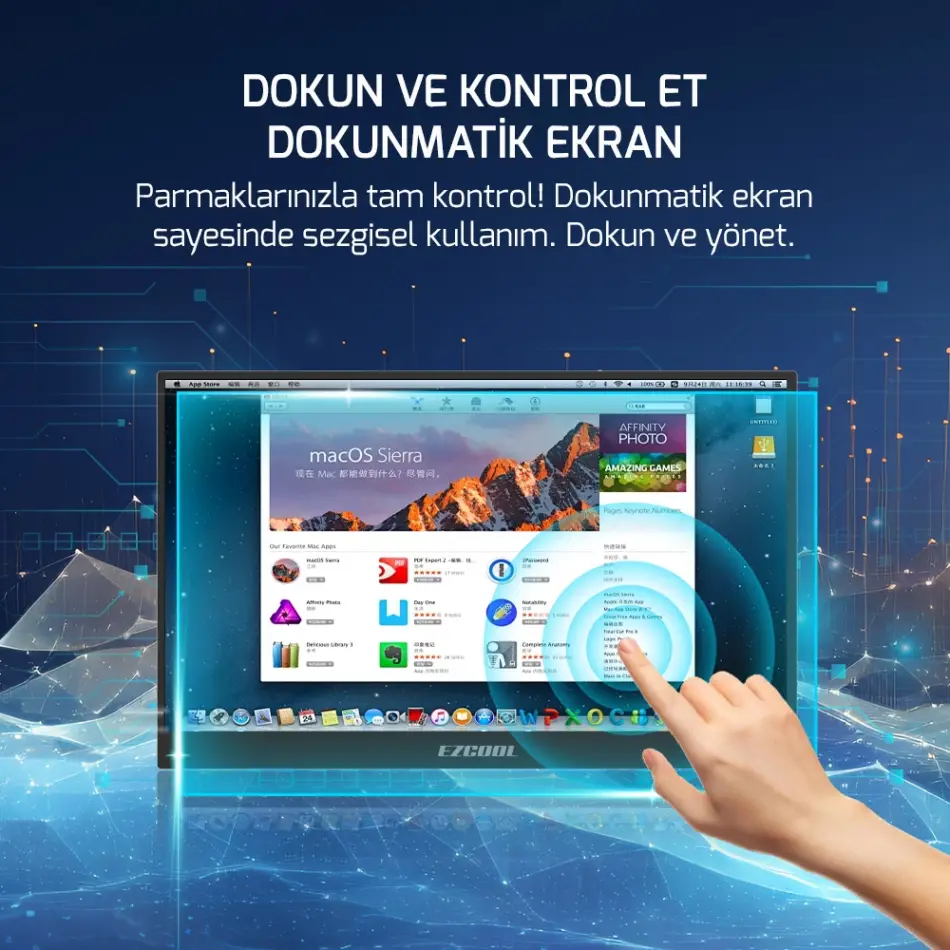 EZCOOL LITE E15T 15,6’’ TOUCH 60HZ FHD PORTABLE