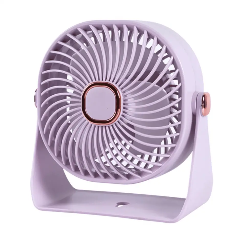 Feny Fn-f55, Mor, 3 Kademeli Hız, 4 Kanat, Masaüstü, Dahili 800mah Bataryalı, Type-c Şarj Girişli, Vantilatör