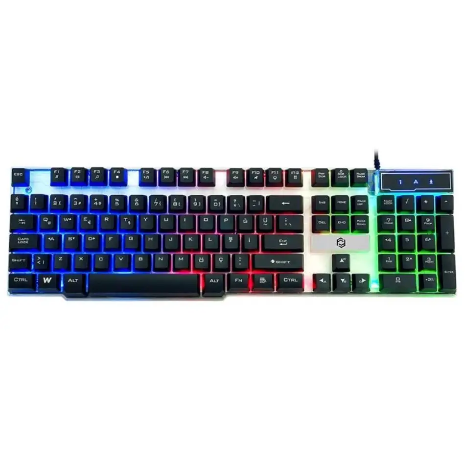Frısby Fk-g508Qu Usb Q Tr 3 Renklı Işıklı Kablolu Klavye