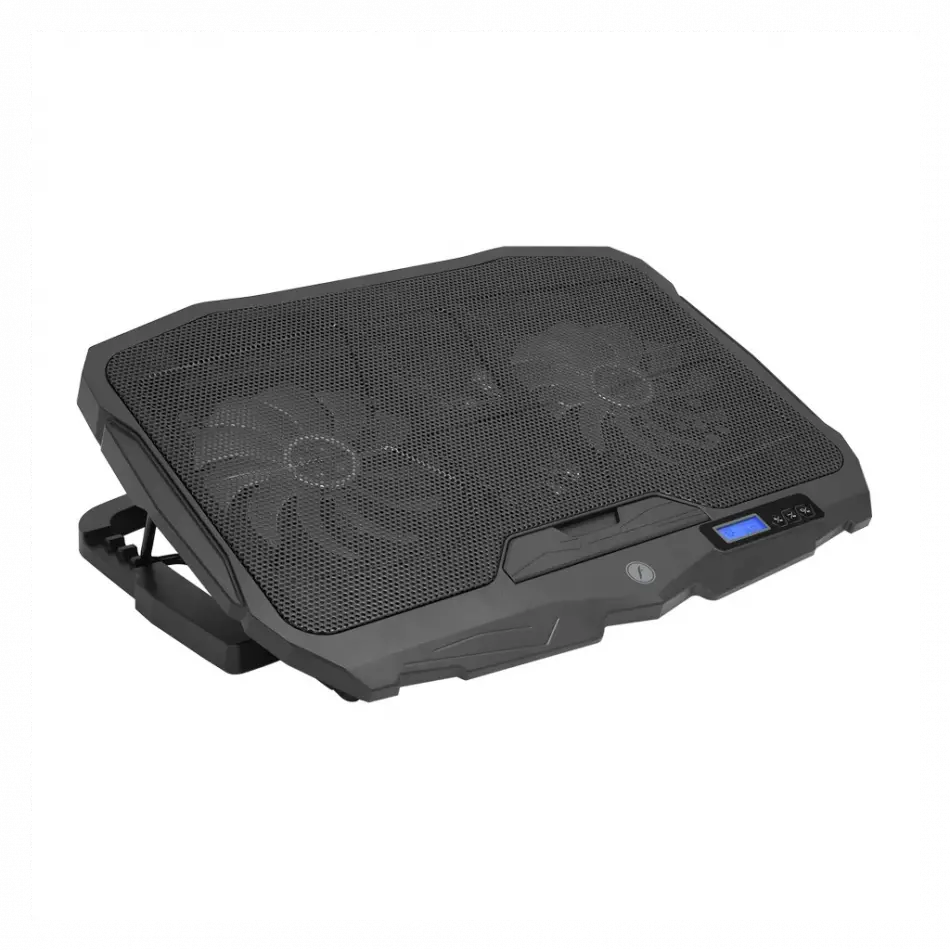 Frısby Fnc-5230st (2x12,5cm 2x7cm) 4 Fan, 10-17 Notebook Soğutucu, 5 Kademeli Stand, 3 Farklı Program, Ayarlanabilir Hız, Mavi Ledli (siyah)