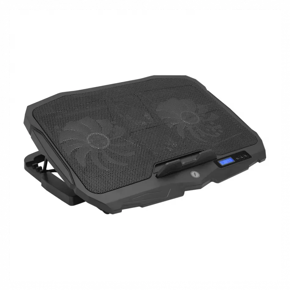 Frısby Fnc-5230st (2x12,5cm 2x7cm) 4 Fan, 10-17 Notebook Soğutucu, 5 Kademeli Stand, 3 Farklı Program, Ayarlanabilir Hız, Mavi Ledli (siyah)