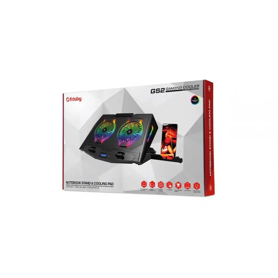 Frisby Fnc-5250st Gs2 2 Fanlı Notebook Siyah Stand