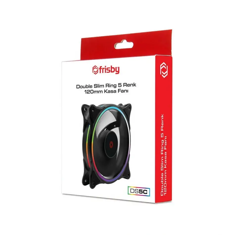 Frısby Kasa Fanı Fcl-f1276c 120mm Slim Ring 5renk