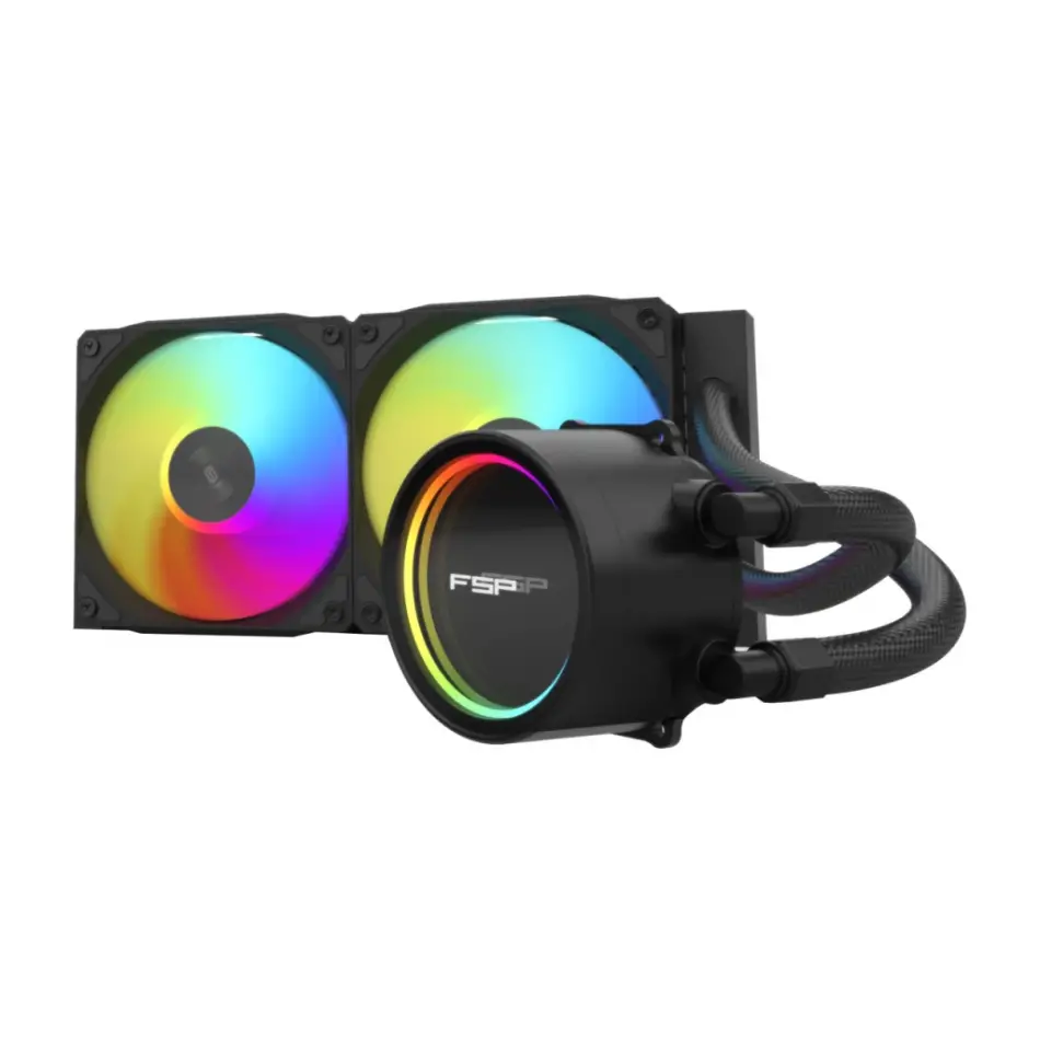 Fsp Ae24-b, 240mm, Argb, 2 Fanlı, (lga1851/1700/1200/am4/am5) Uyumlu, Cpu Sıvı Soğutma (siyah)