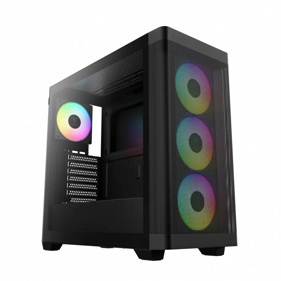 Gamdıas Athena M3, 750w, 80+ Bronze, Tempered Glass, Type-c, Mesh Ön Panel, Argb, Atx, Gamıng Kasa