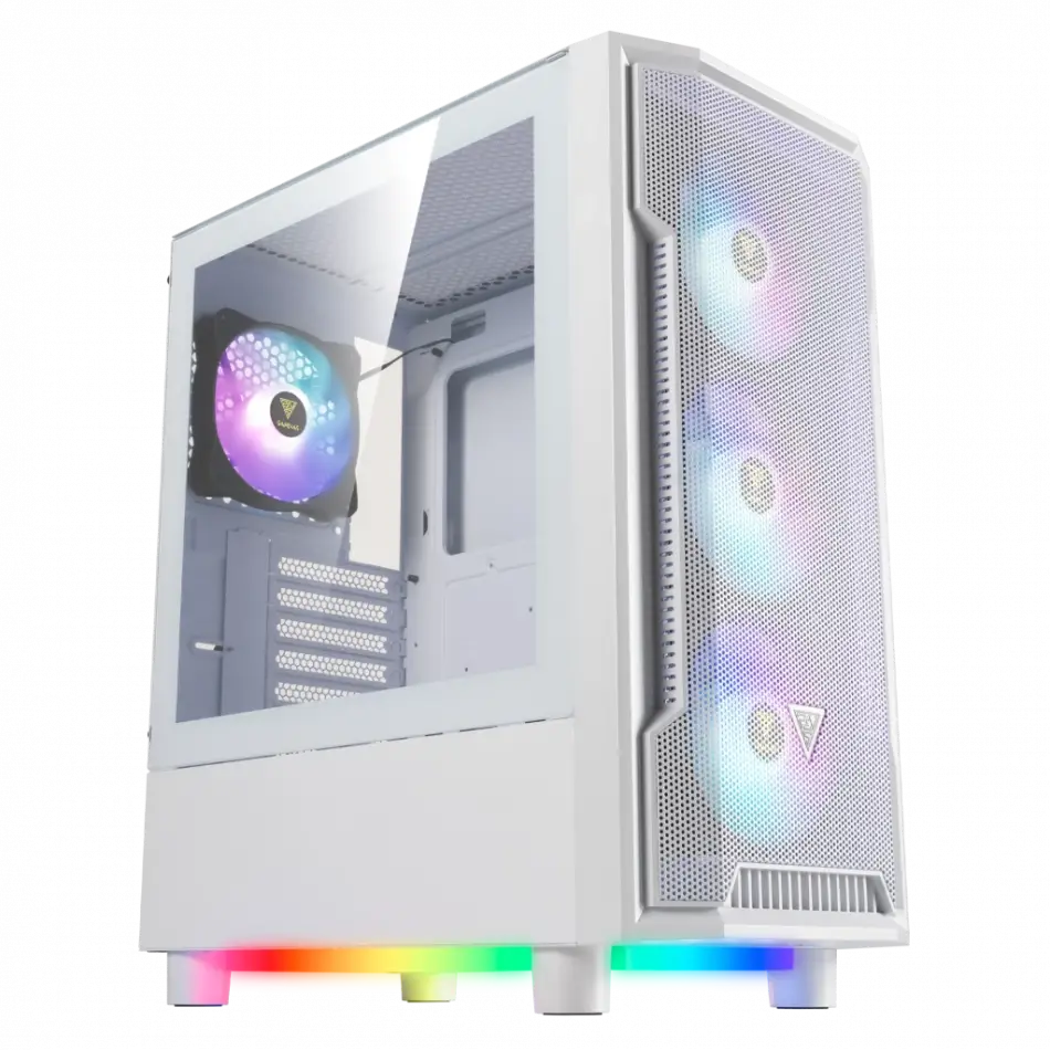Gamdıas Athena M6 Lite Wh, 850w, 80+ Bronze, Tempered Glass, Mesh, Argb, Atx, White Edition, Gamıng Kasa