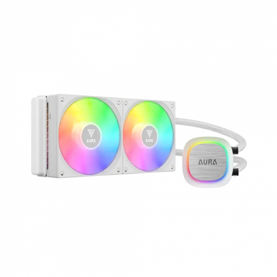 Gamdıas Aura Gl240 V2 Wh, White Edition, 240mm,  Rgb, 2 Fanlı,cpu Sıvı Soğutma