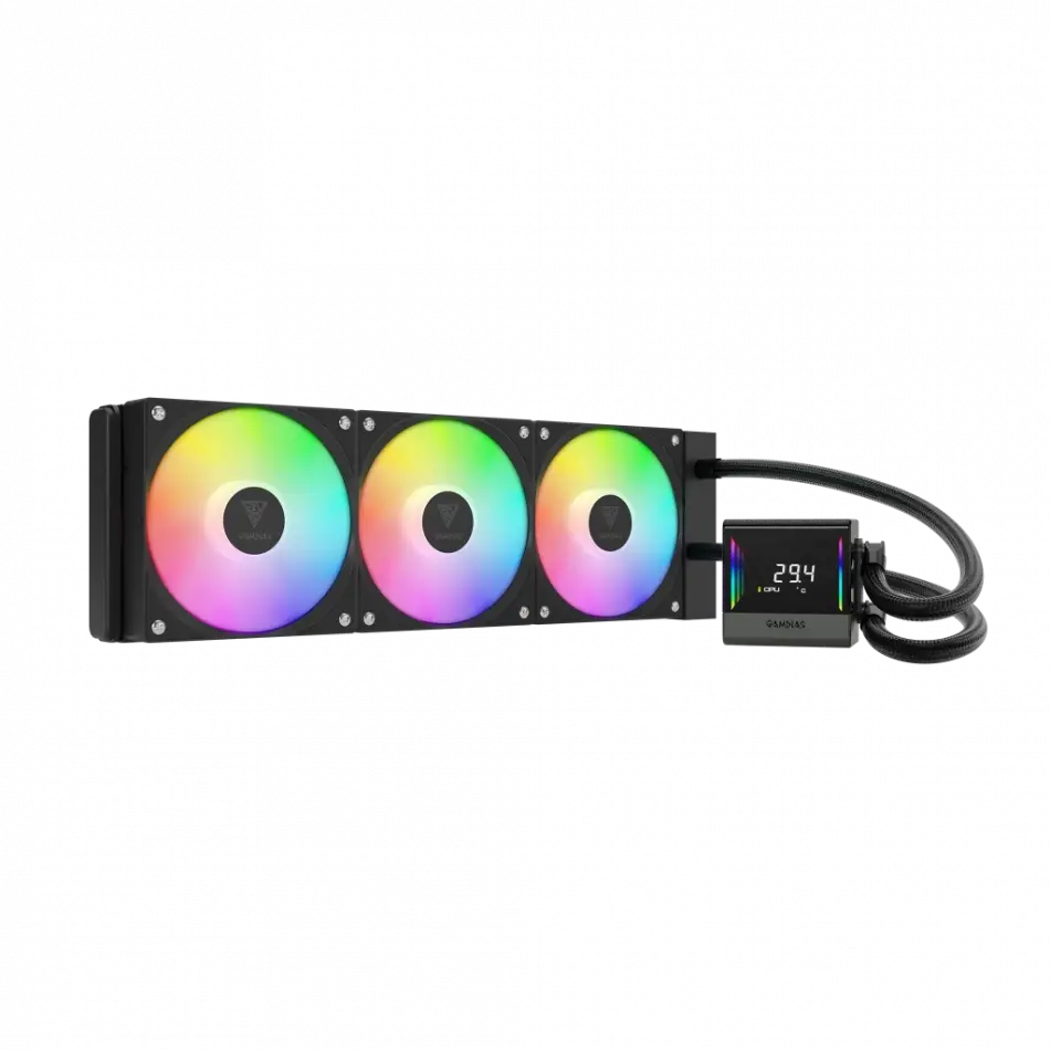Gamdıas Chıone E4-360, 360mm, Argb, 3 Fanlı, Dijital Ekran, Cpu Sıvı Soğutma