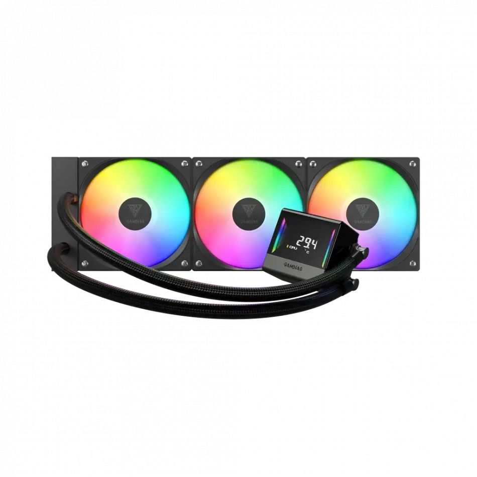 Gamdıas Chıone E4-360, 360mm, Argb, 3 Fanlı, Dijital Ekran, Cpu Sıvı Soğutma