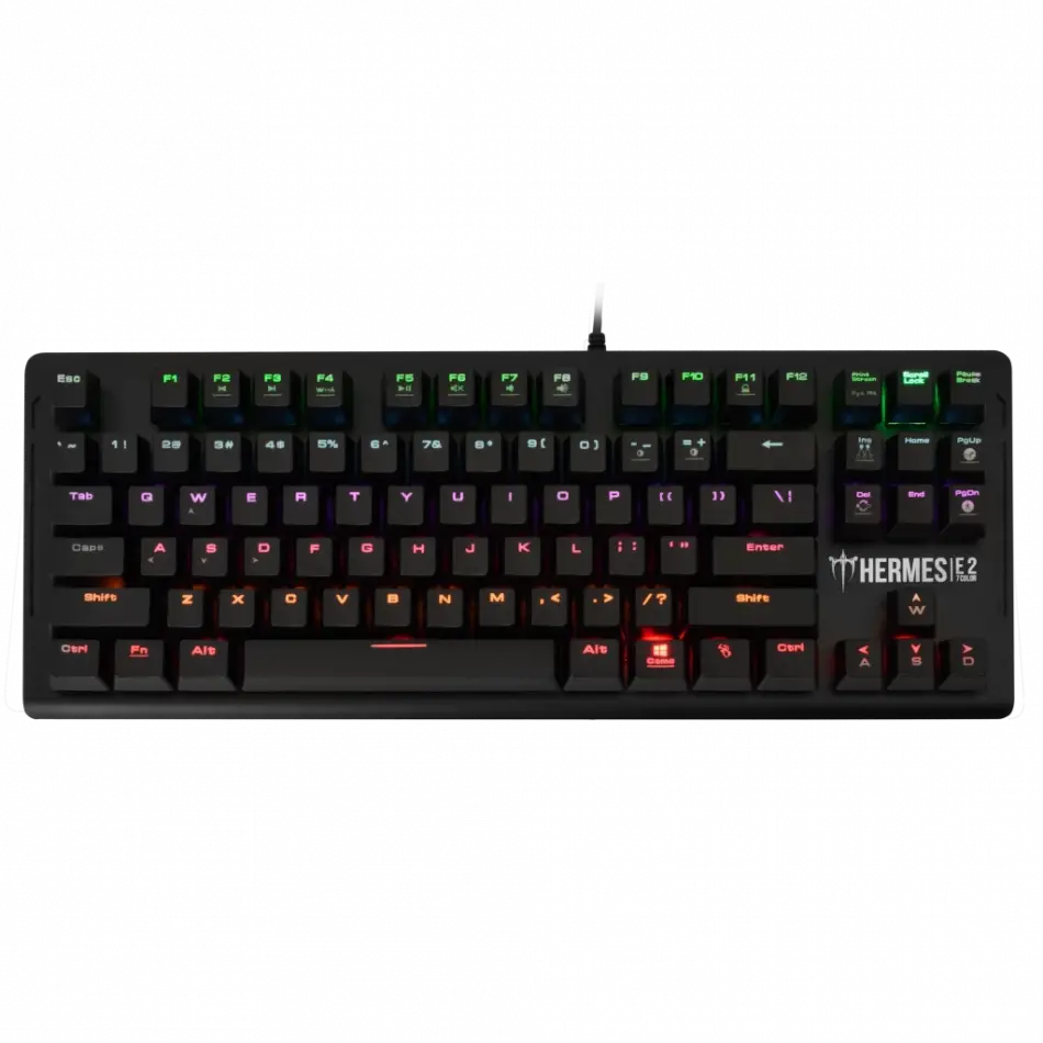 Gamdıas Hermes-e2, Usb Kablolu, İngilizce,  Mekanik Switch, 7 Renk, Gaming Klavye
