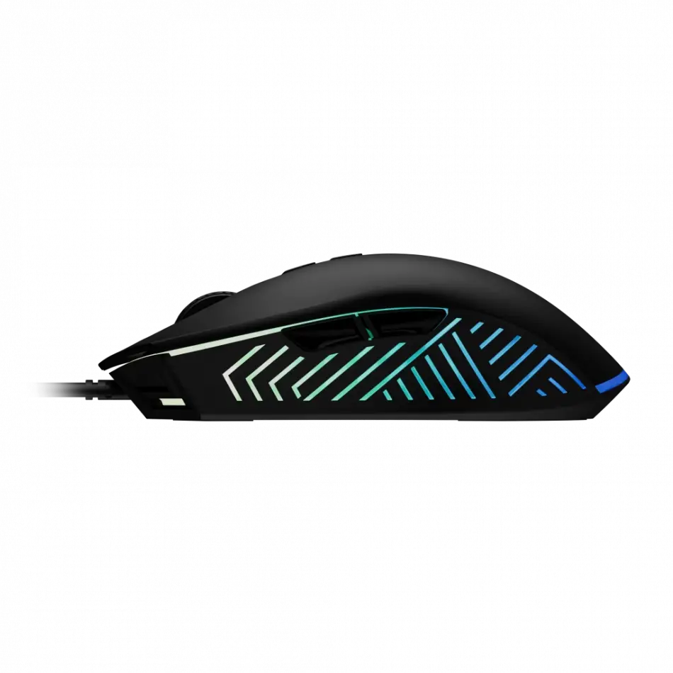 Gamdıas Zeus E4, Rgb Aydınlatma, Usb Kablolu,  7 Tuşlu, Gaming Mouse, 7.200 Dpı, Siyah