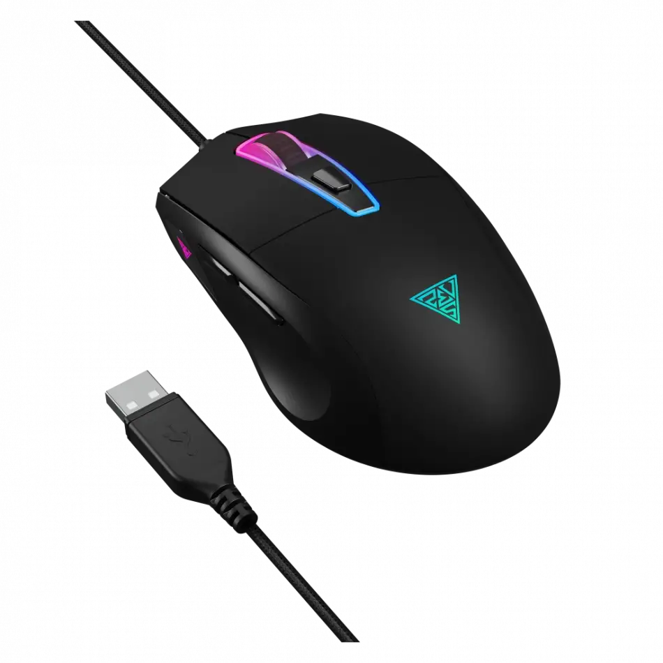Gamdıas Zeus M5, Rgb Aydınlatma, Usb Kablolu,  7 Tuşlu, Gaming Mouse, 12.800 Dpı, Siyah