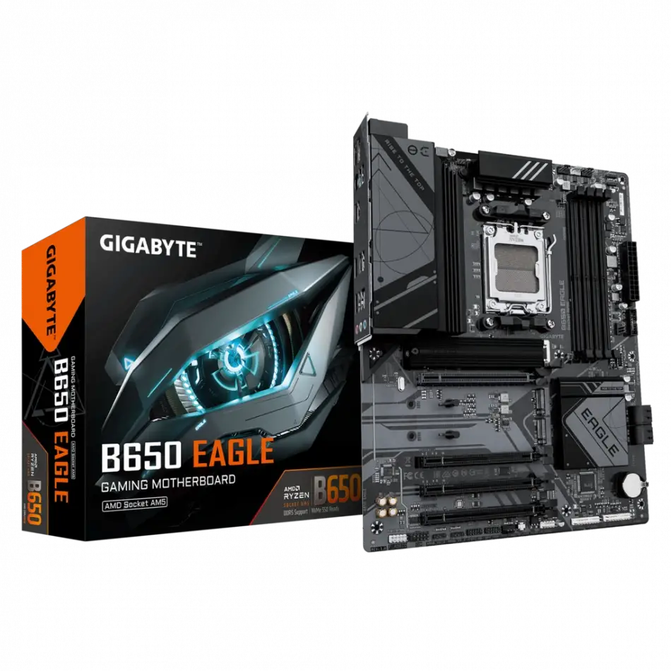 Gıgabyte B650 Eagle, Rev.1.0, 4xddr5, 3xm.2, Dp, Hdmı, Type-c, Am5 Soket Gamıng Anakart
