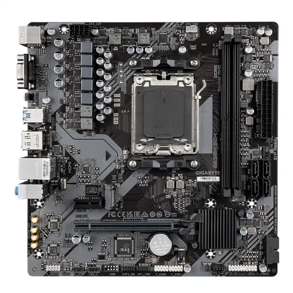 Gıgabyte B650m S2h Ddr5 6400mhz 1xvga 1xhdmı 1xdp 1xm.2 Usb 3.2 Matx Am5 (amd Am5 9000/8000/7000 Serileri İle Uyumlu)