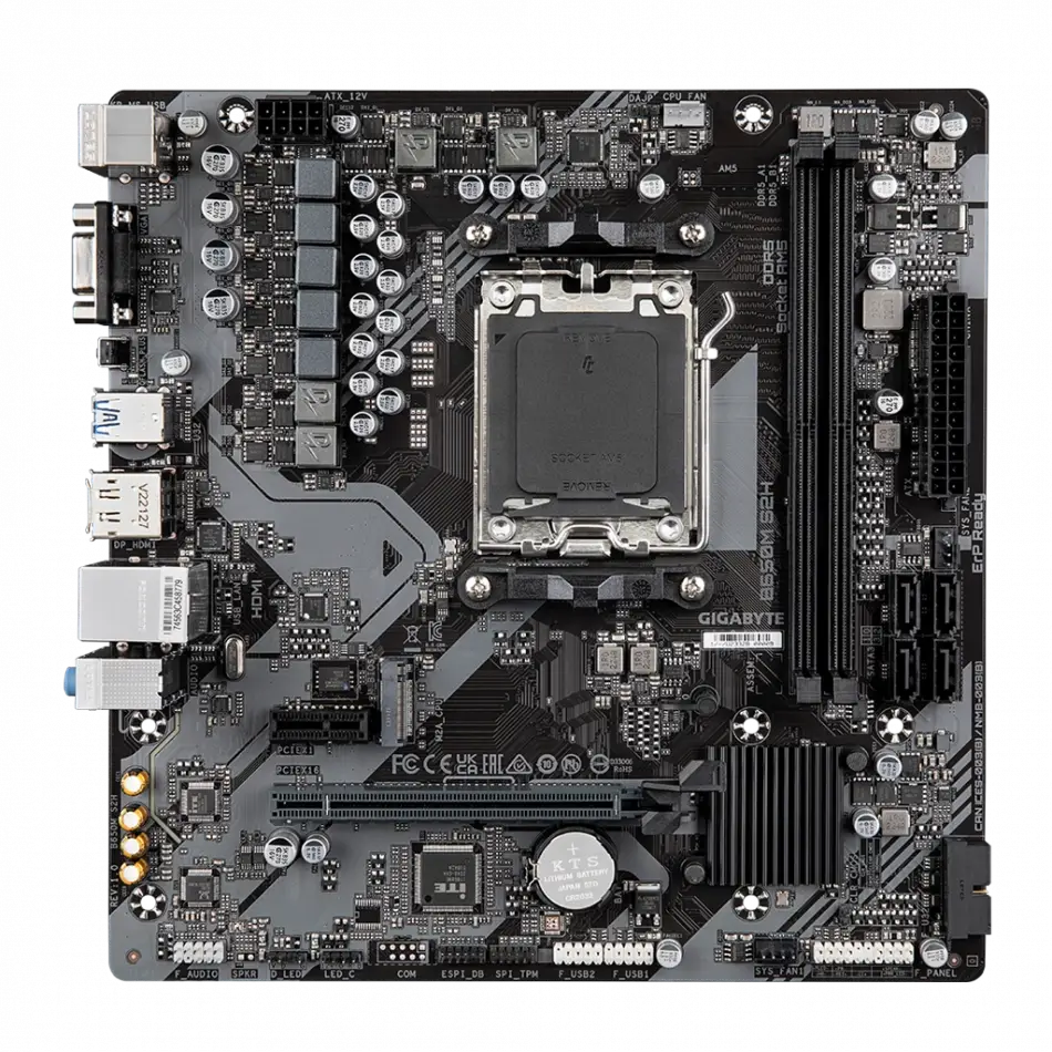 Gıgabyte B650m S2h, Rev.1.0, 2xddr5, M.2, Dp, Hdmı, Vga, Am5 Soket Gamıng Anakart