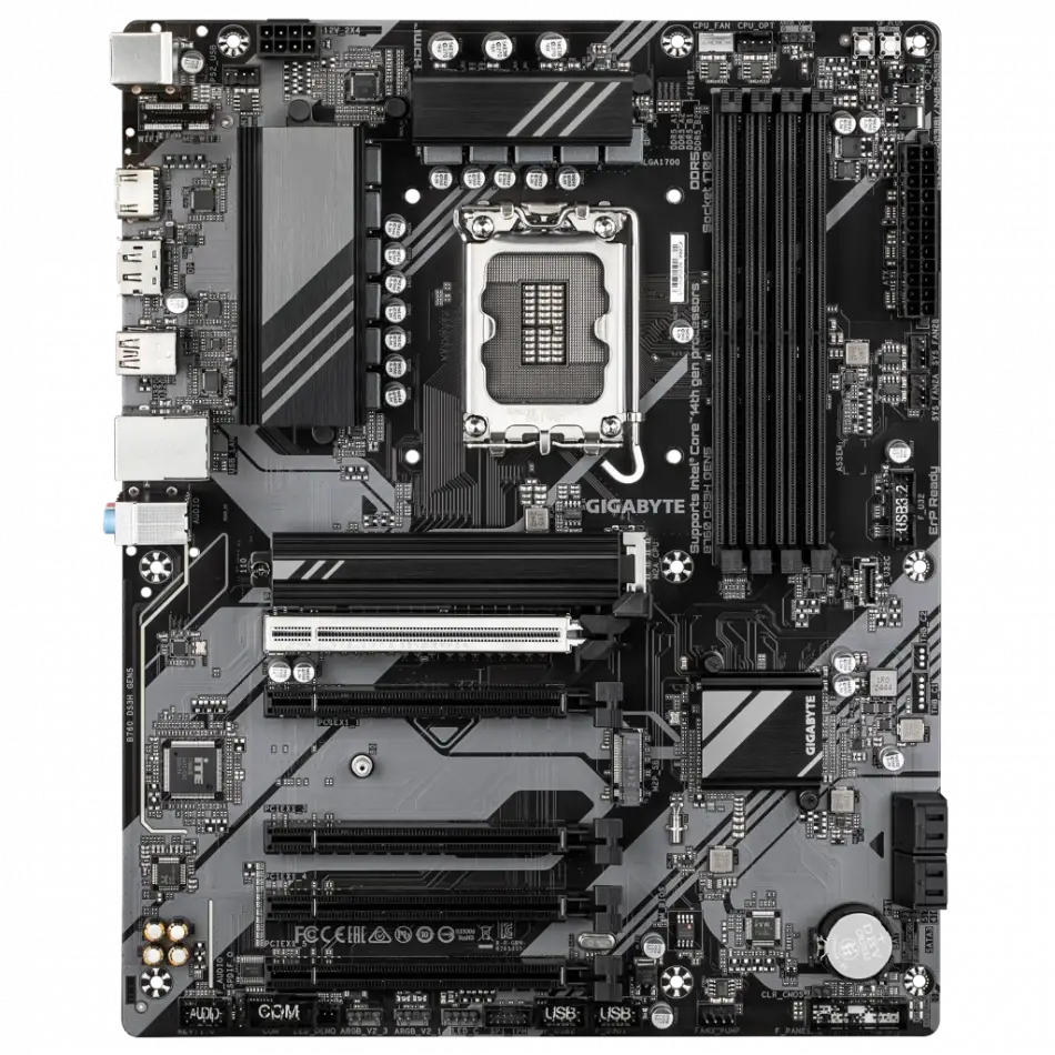 Gıgabyte B760 Ds3h Gen5, 4xddr5, 2xm.2, Dp, Hdmı, Type-c, 13-14.nesil, Lga1700 Soket, Anakart
