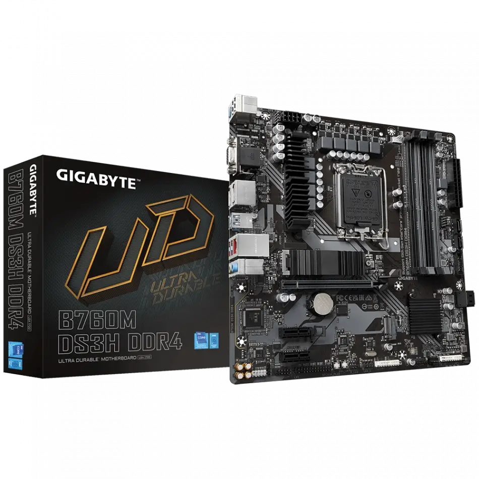 GIGABYTE B760M-DS3H-DDR4 5333Mhz(OC) M.2 ATX 1700p