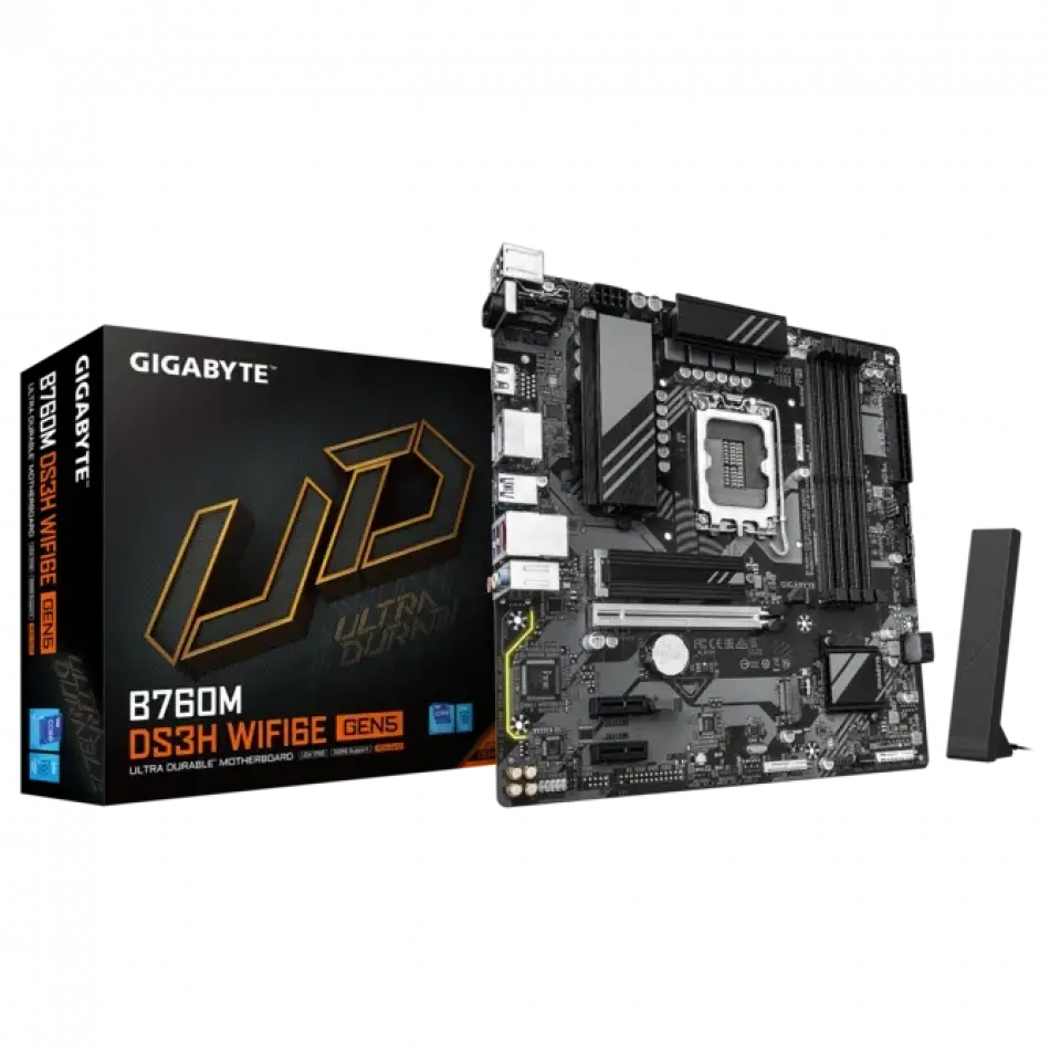 GIGABYTE B760M DS3H WIFI6E GEN5 HDMI VGA DP 1700P