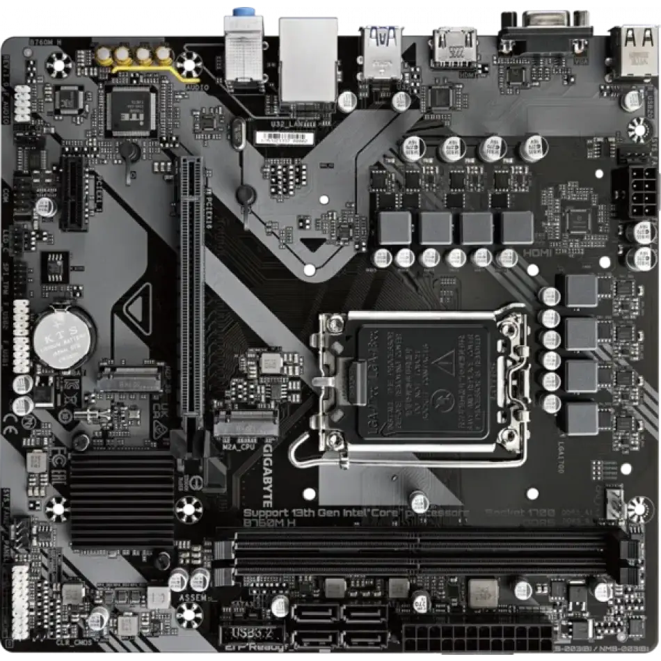 GIGABYTE B760M H DDR5 HDMI VGA MATX 1700P