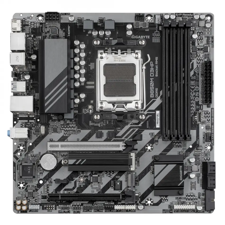 Gıgabyte B850m D3hp Ddr5 7600mhz Hdmı/dp Matx Am5