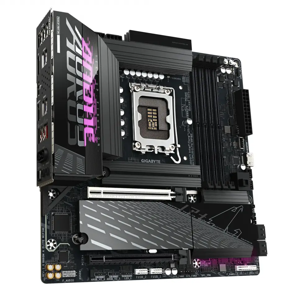 Gıgabyte B860m Aorus Elıte Wıfı6e Lga1851 Ddr5 9200mhz Anakart