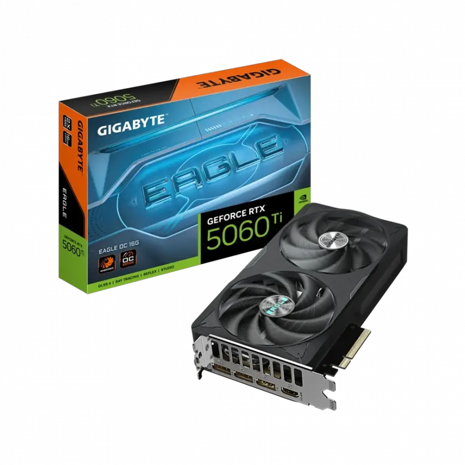 Gıgabyte Gv-n506teagle Oc-16gd, Rtx5060tı, Eagle Oc, 16gb, Gddr7, 128bıt, 2 Fanlı, 1xhdmı, 3xdp, Gamıng Ekran Kartı