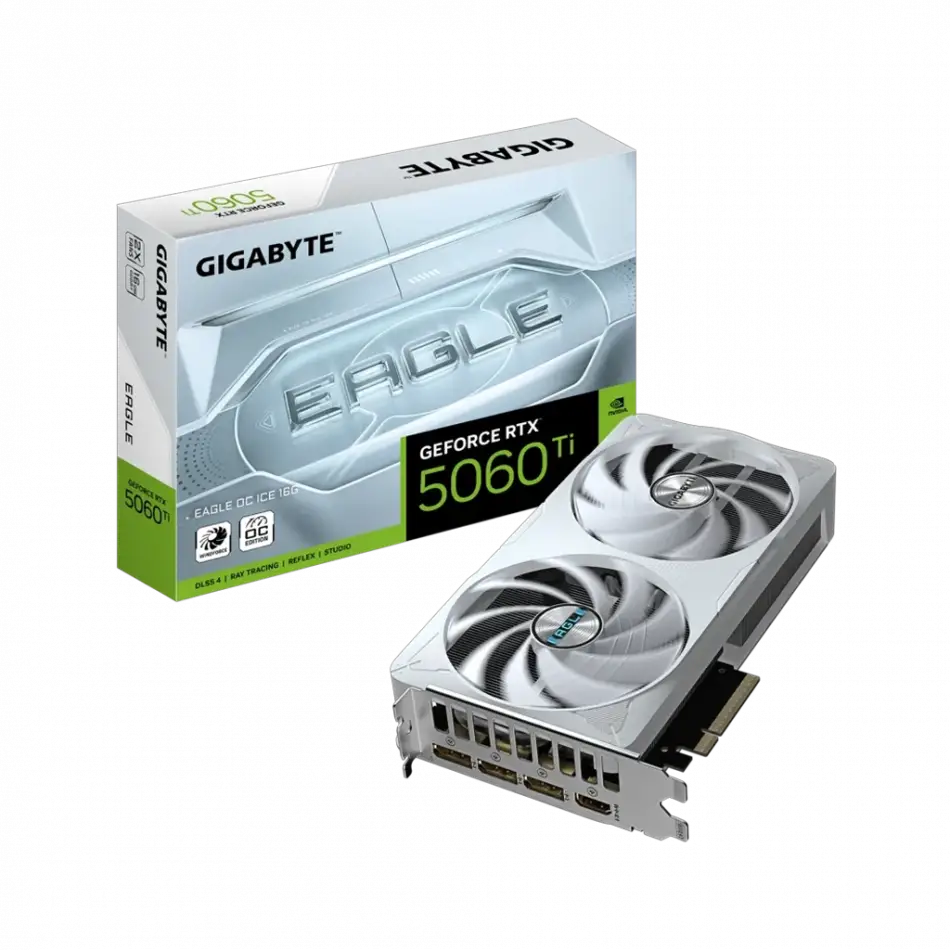 Gıgabyte Gv-n506teagleoc Ice-16gd, Rtx5060tı, Eagle Oc Ice, 16gb, Gddr7, 128bıt, 2 Fanlı, 1xhdmı, 3xdp, Gamıng Ekran Kartı