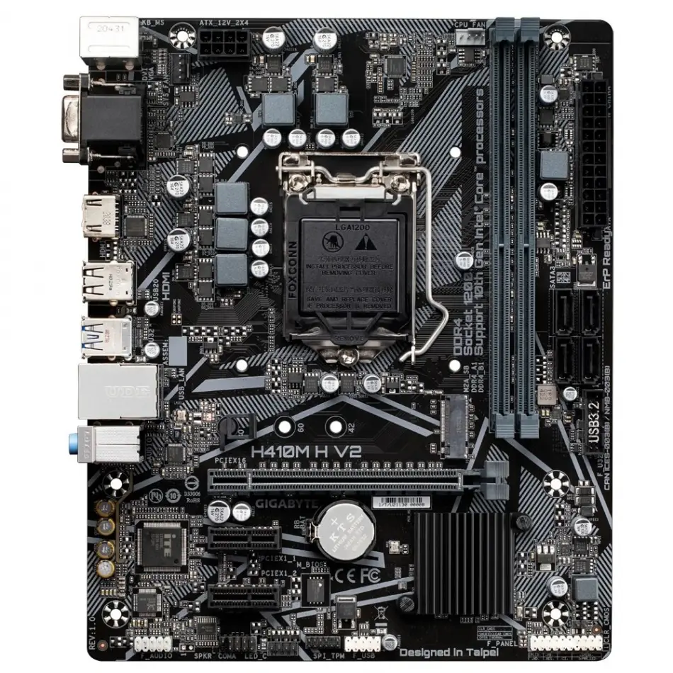 Gıgabyte H410m-h-v2 1200p Ddr4 M.2 Glan Hdmı/vga