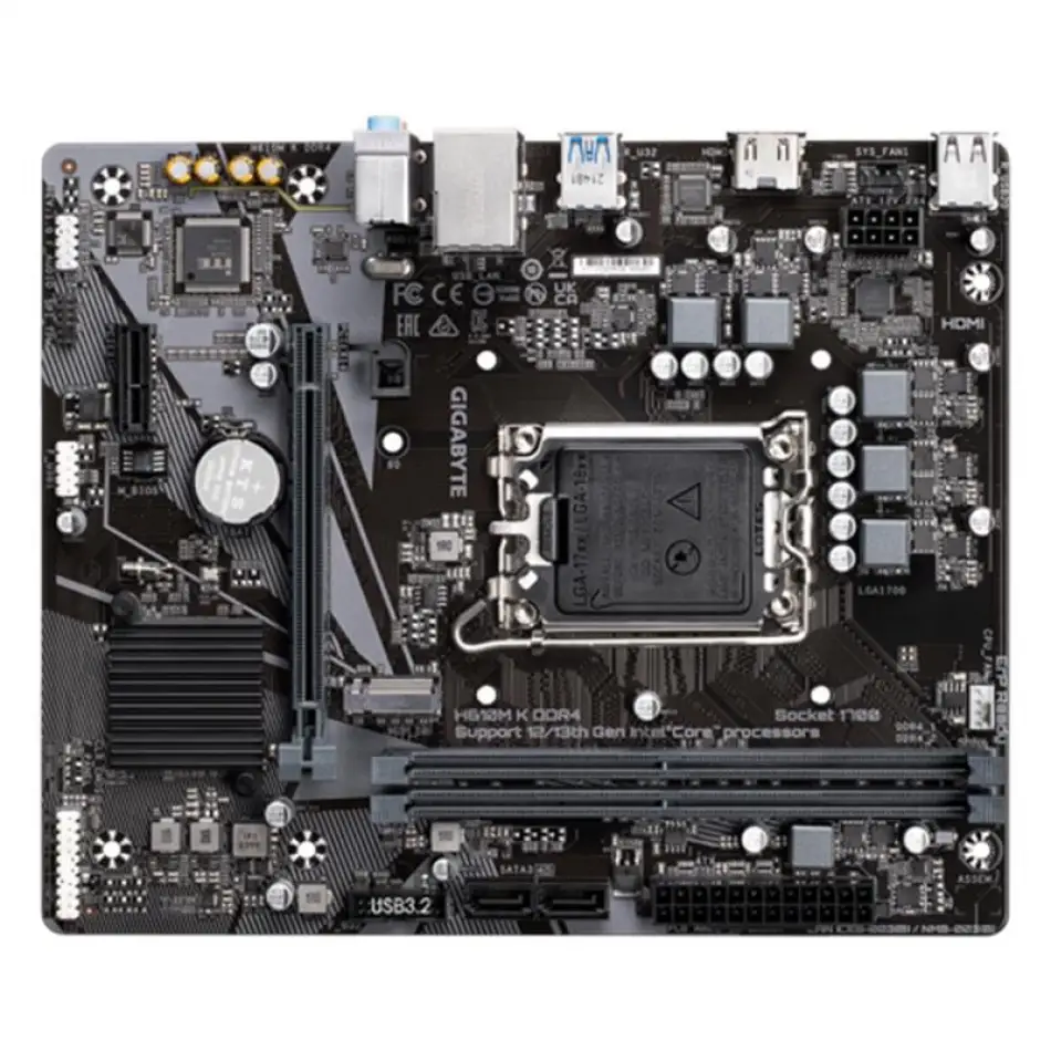 Gıgabyte H610m-k Ddr4 3200mhz 1xhdmı 1xm.2 Usb 3.2 Matx 1700p (12. / 13. Ve 14. Nesil İşlemci Uyumlu)
