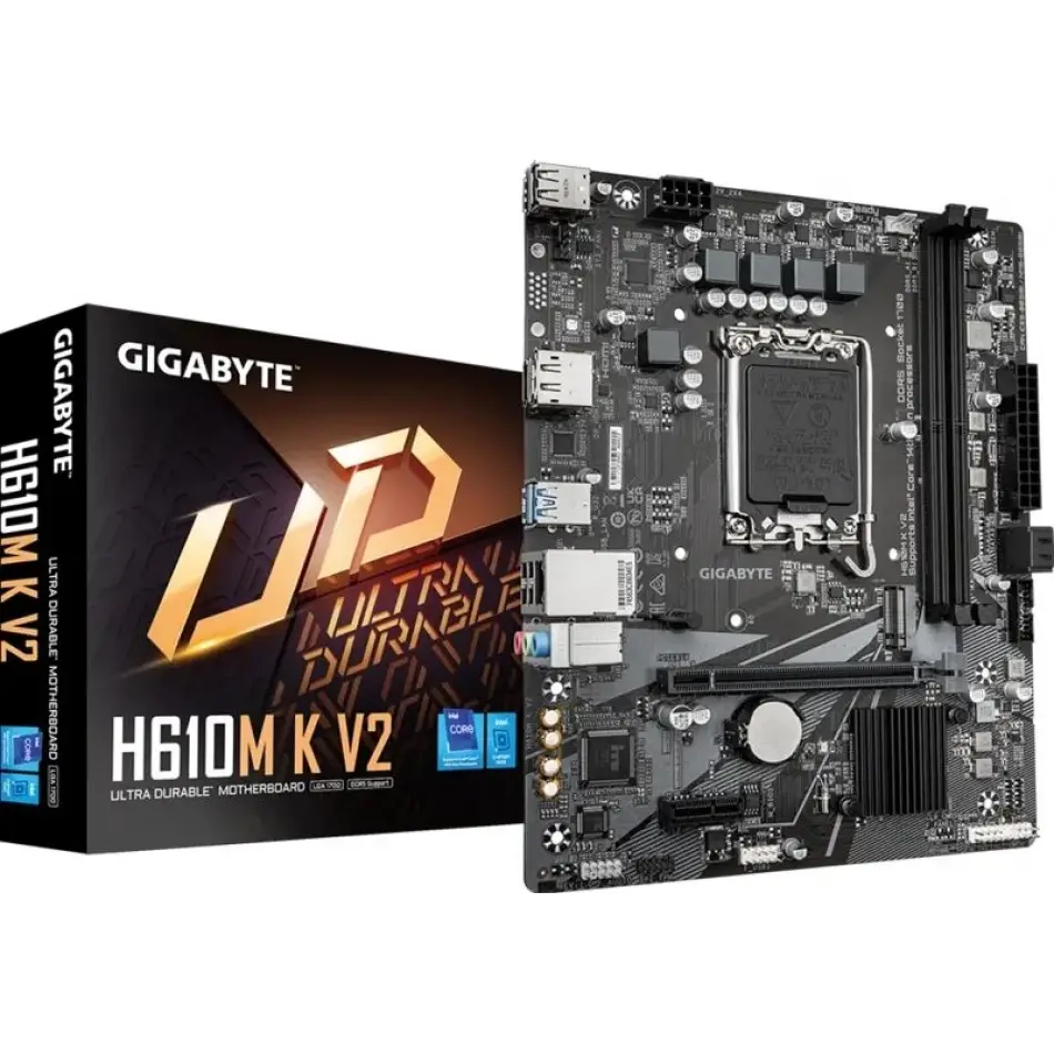 Gigabyte H610m K V2 D5 1700p Vga+hdmi+m.2